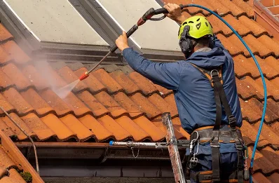Démoussage et hydrofuge de toiture à Plouyé